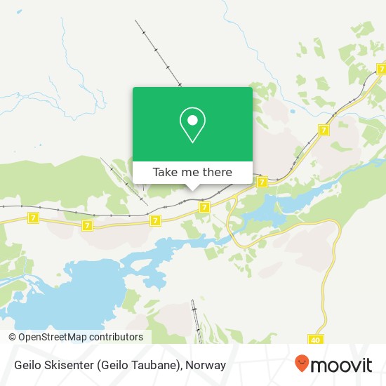 Geilo Skisenter (Geilo Taubane) map