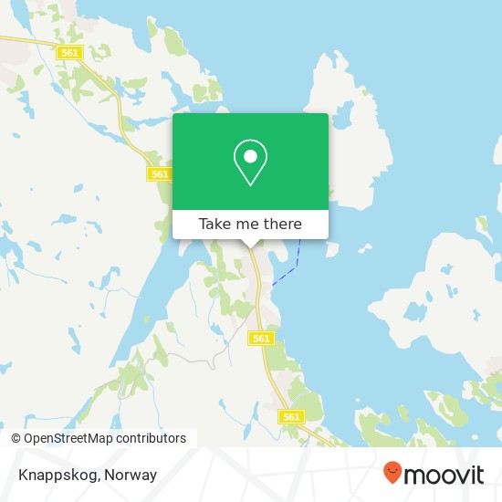 Knappskog map