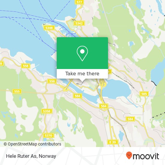 Hele Ruter As map