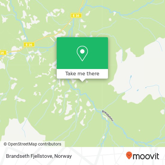 Brandseth Fjellstove map