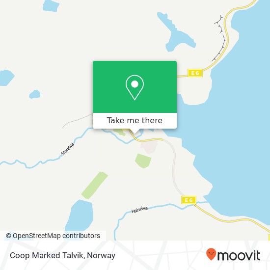 Coop Marked Talvik map