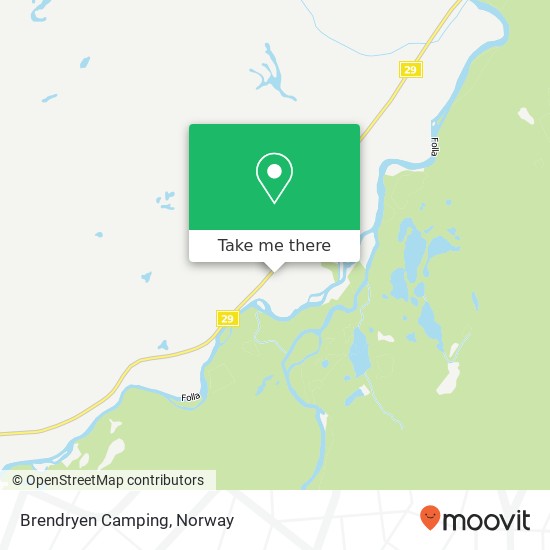 Brendryen Camping map