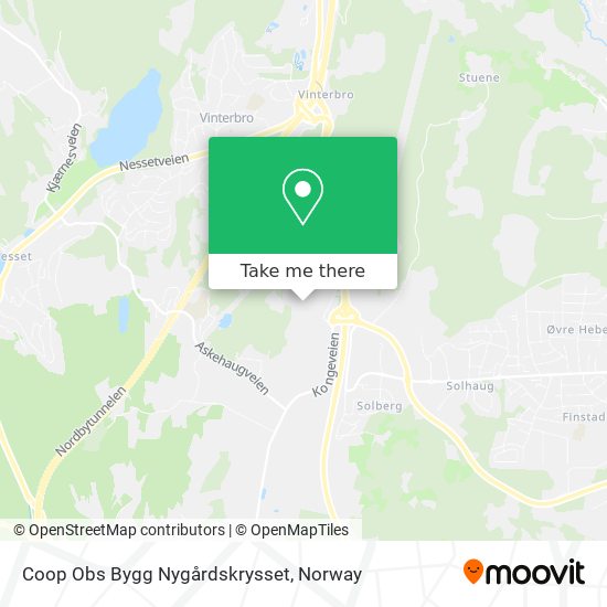 Coop Obs Bygg Nygårdskrysset map