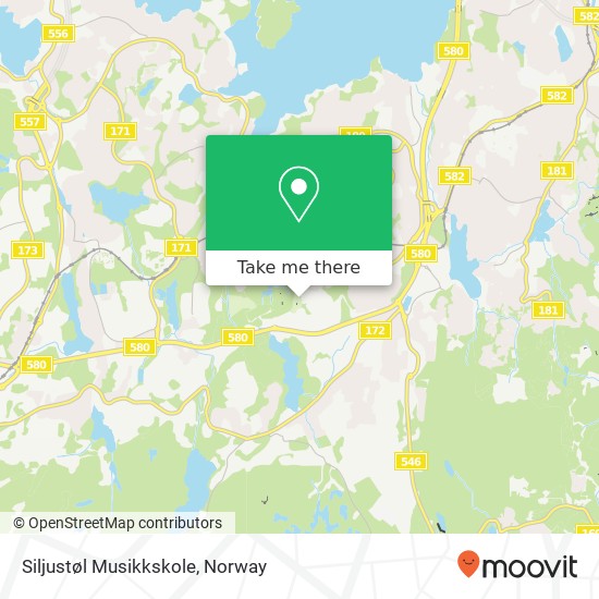 Siljustøl Musikkskole map