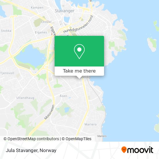 Jula Stavanger map