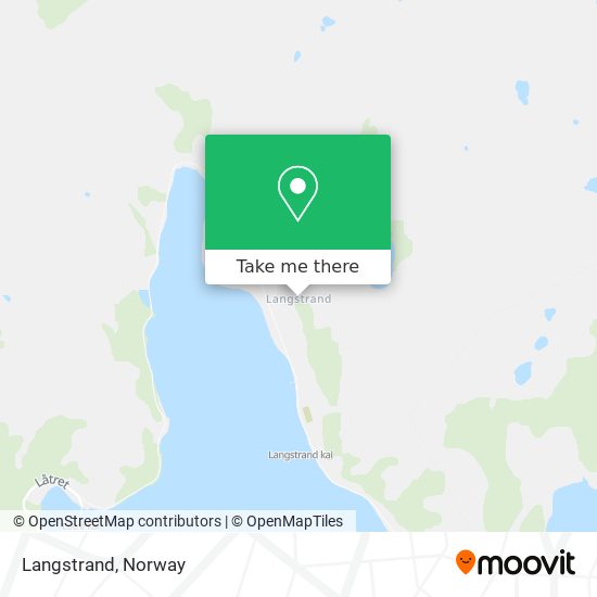 Langstrand map