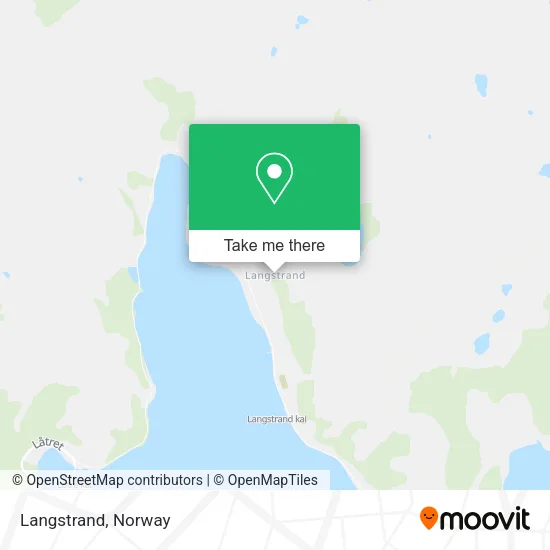 Langstrand map