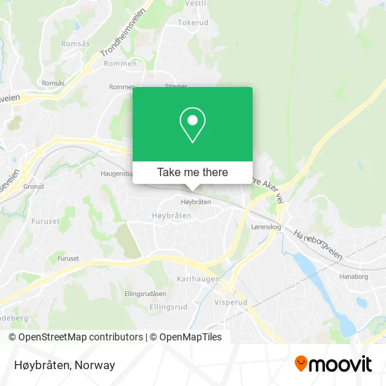 Høybråten map