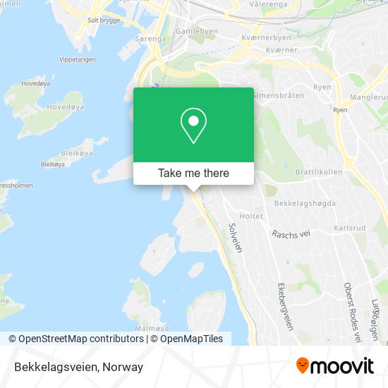 Bekkelagsveien map