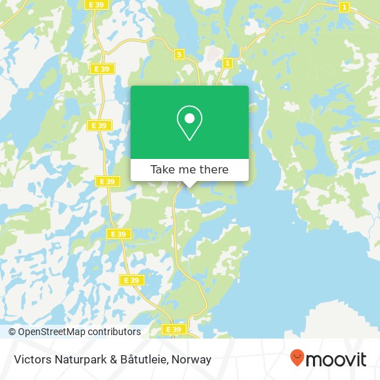 Victors Naturpark & Båtutleie map