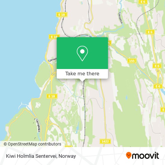 Kiwi Holmlia Sentervei map