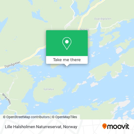 Lille Halsholmen Naturreservat map