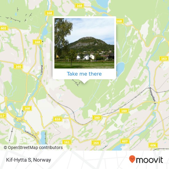 Kif-Hytta S map