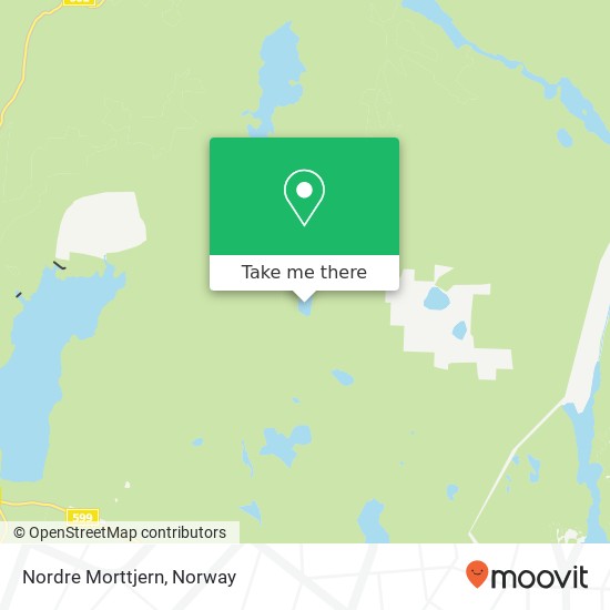 Nordre Morttjern map