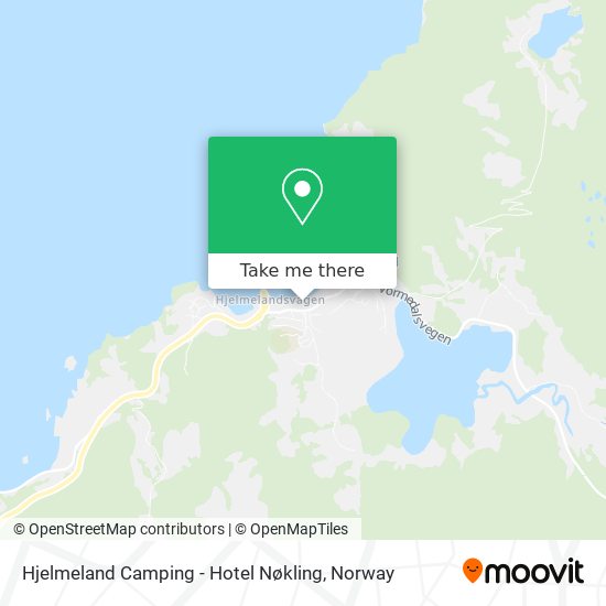 Hjelmeland Camping - Hotel Nøkling map