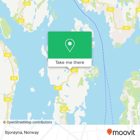 Bjorøyna map