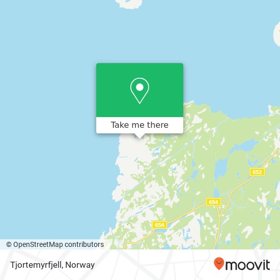 Tjortemyrfjell map