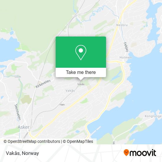 Vakås map