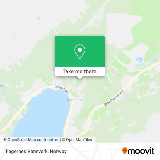 Fagernes Vannverk map