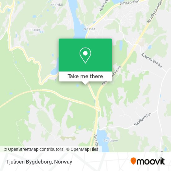 Tjuåsen Bygdeborg map