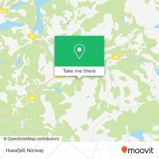 Husafjell map