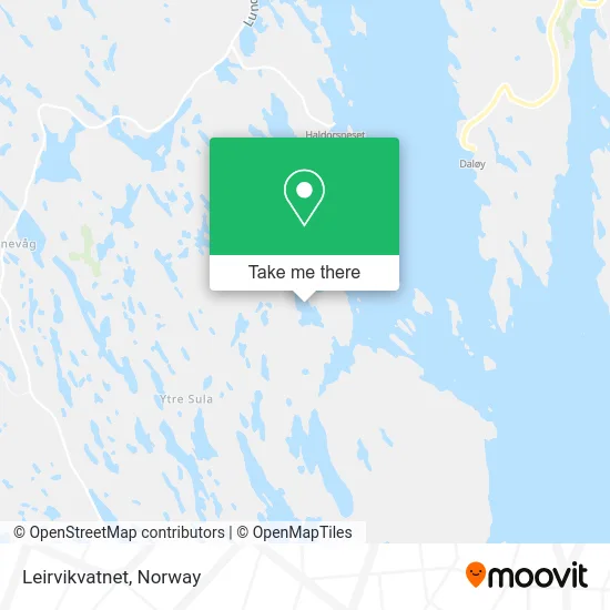 Leirvikvatnet map