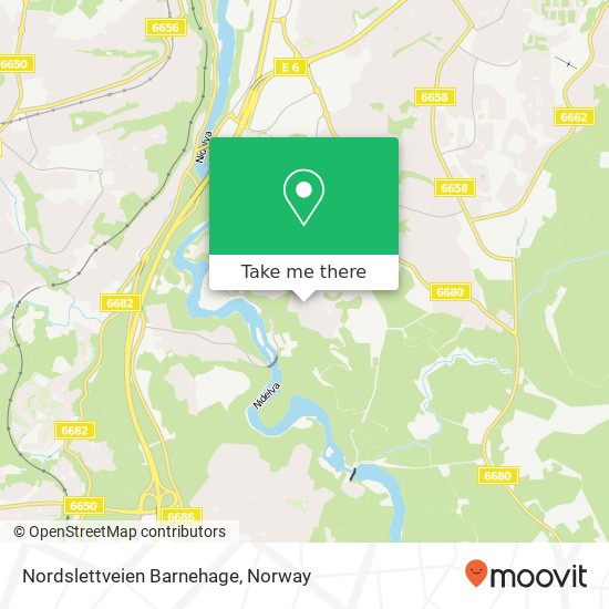 Nordslettveien Barnehage map