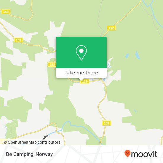 Bø Camping map