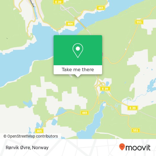Rørvik Øvre map