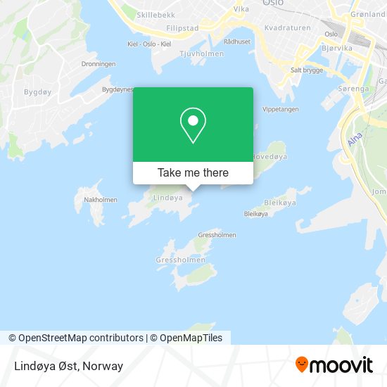 Lindøya Øst map