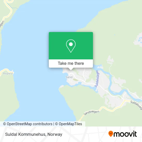 Suldal Kommunehus map