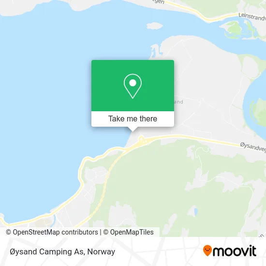 Øysand Camping As map