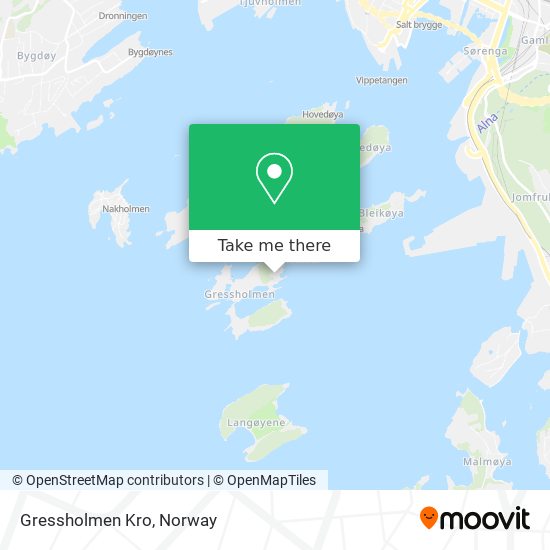 Gressholmen Kro map