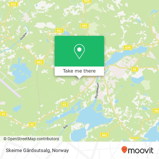 Skeime Gårdsutsalg map