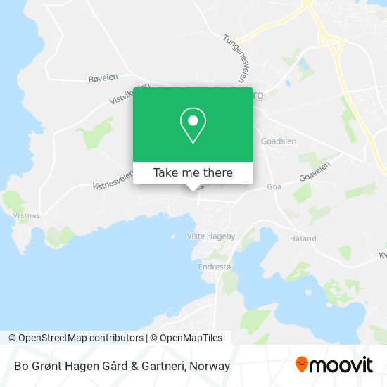 Bo Grønt Hagen Gård & Gartneri map