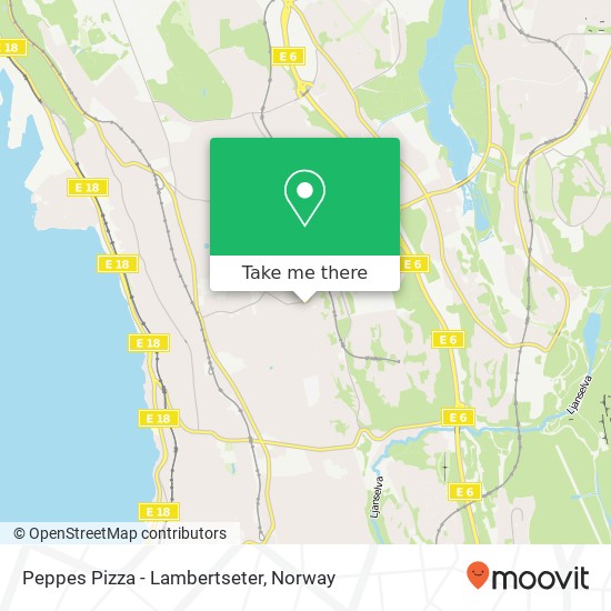 Peppes Pizza - Lambertseter map