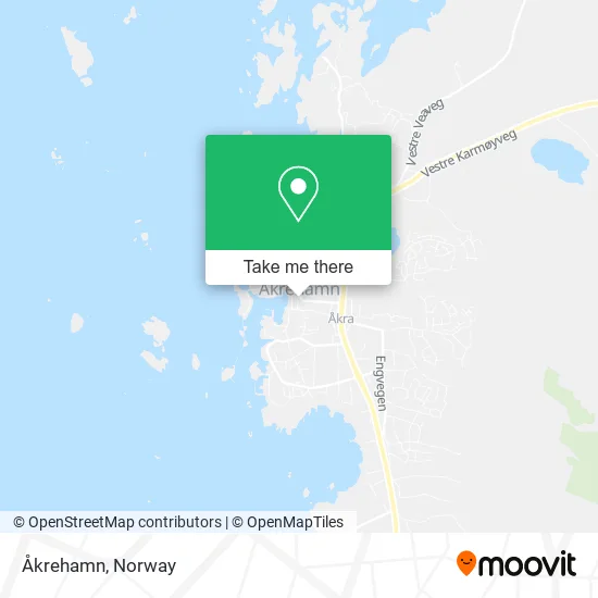 Åkrehamn map