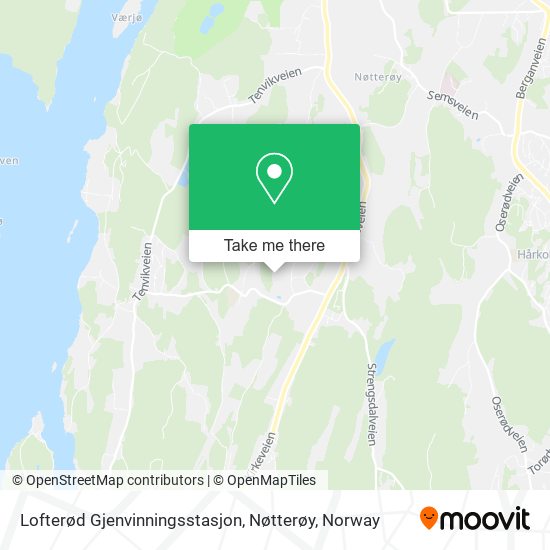 Lofterød Gjenvinningsstasjon, Nøtterøy map