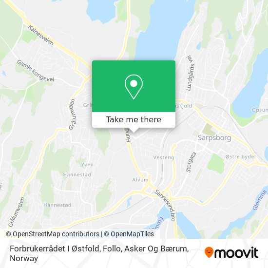 Forbrukerrådet I Østfold, Follo, Asker Og Bærum map