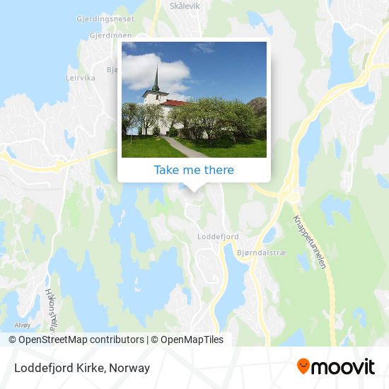 Loddefjord Kirke map