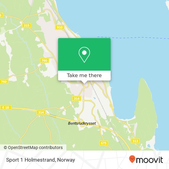 Sport 1 Holmestrand map