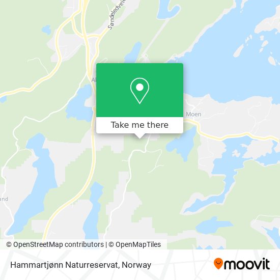 Hammartjønn Naturreservat map