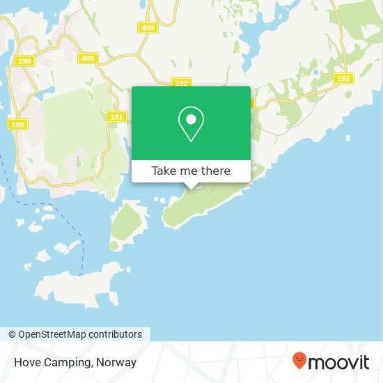 Hove Camping map