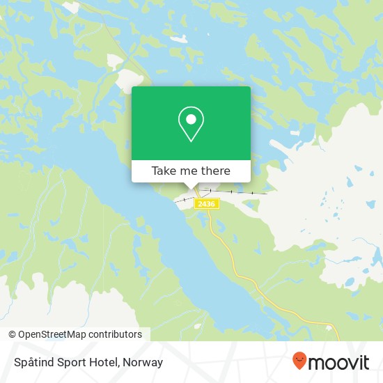 Spåtind Sport Hotel map