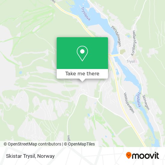 Skistar Trysil map