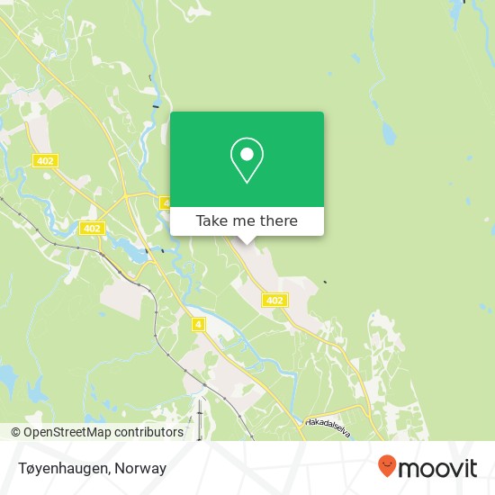 Tøyenhaugen map