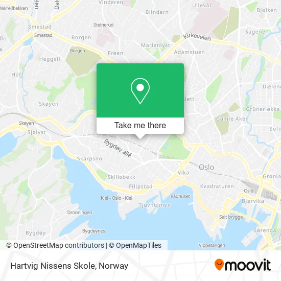 Hartvig Nissens Skole map
