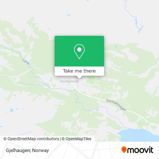 Gjelhaugen map