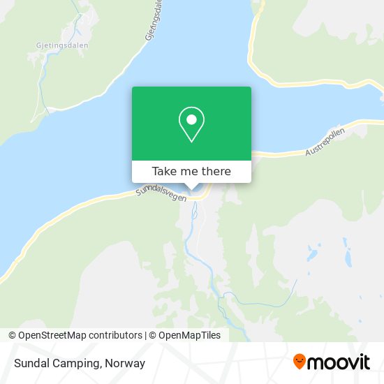 Sundal Camping map