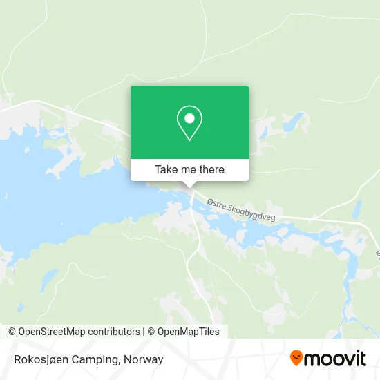 Rokosjøen Camping map